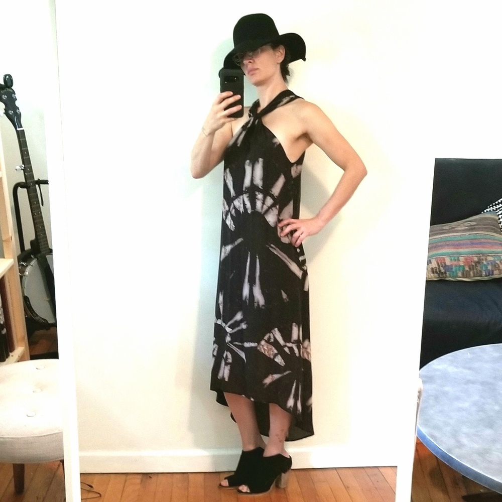 Lucky Brand Silk Tie-dye Dress